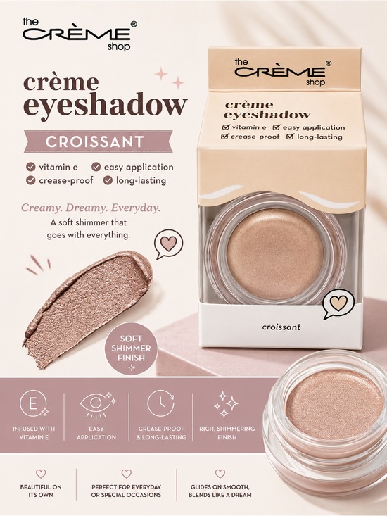 The Creme Shop Other - ✨ The Crème Shop Crème Eyeshadow – “Croissant” ✨